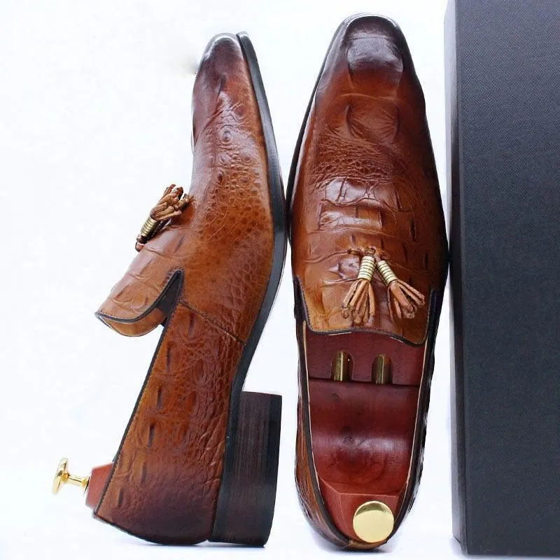 DW Men's Tassel Leather Luxurious Loafers