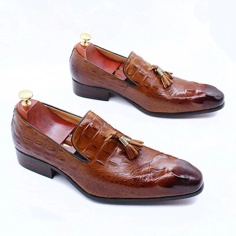 DW Men's Tassel Leather Luxurious Loafers