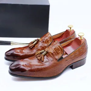DW Men's Tassel Leather Luxurious Loafers