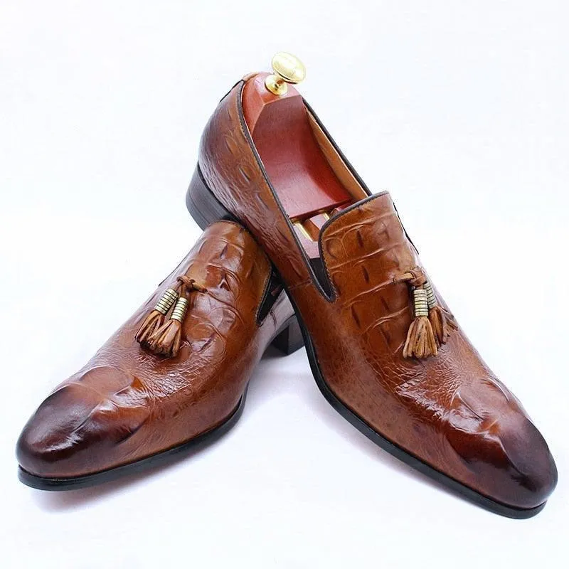 DW Men's Tassel Leather Luxurious Loafers