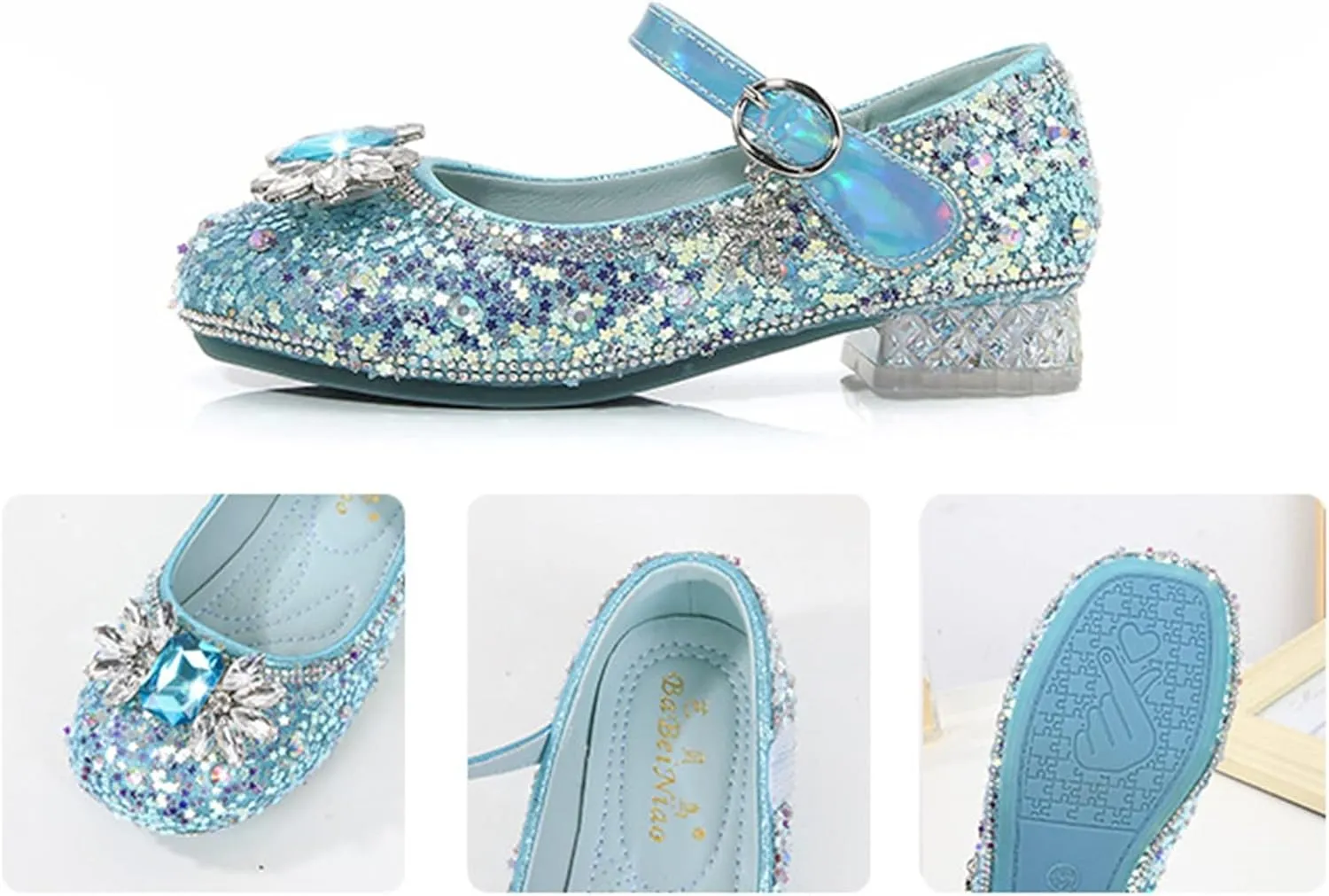Fashion Autumn Toddler and Girls Casual Shoes Dance Shoes Round Toe Buckle Dress Shoes Big Kid Sneaker
