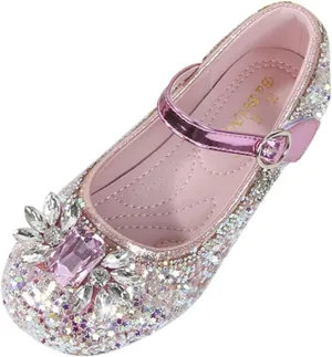 Fashion Autumn Toddler and Girls Casual Shoes Dance Shoes Round Toe Buckle Dress Shoes Big Kid Sneaker