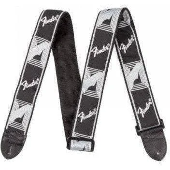 Fender Monogrammed Strap Black/Light Grey/Dark Grey Guitar Strap