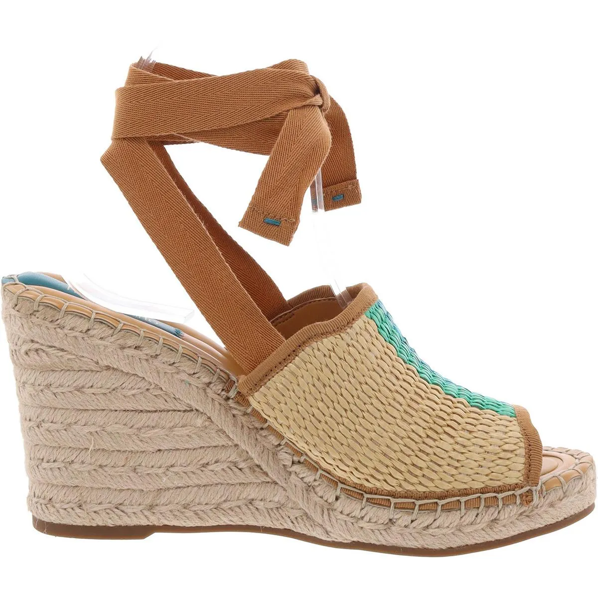 Franco Sarto Womens L Sierra Woven Lace Up Espadrilles