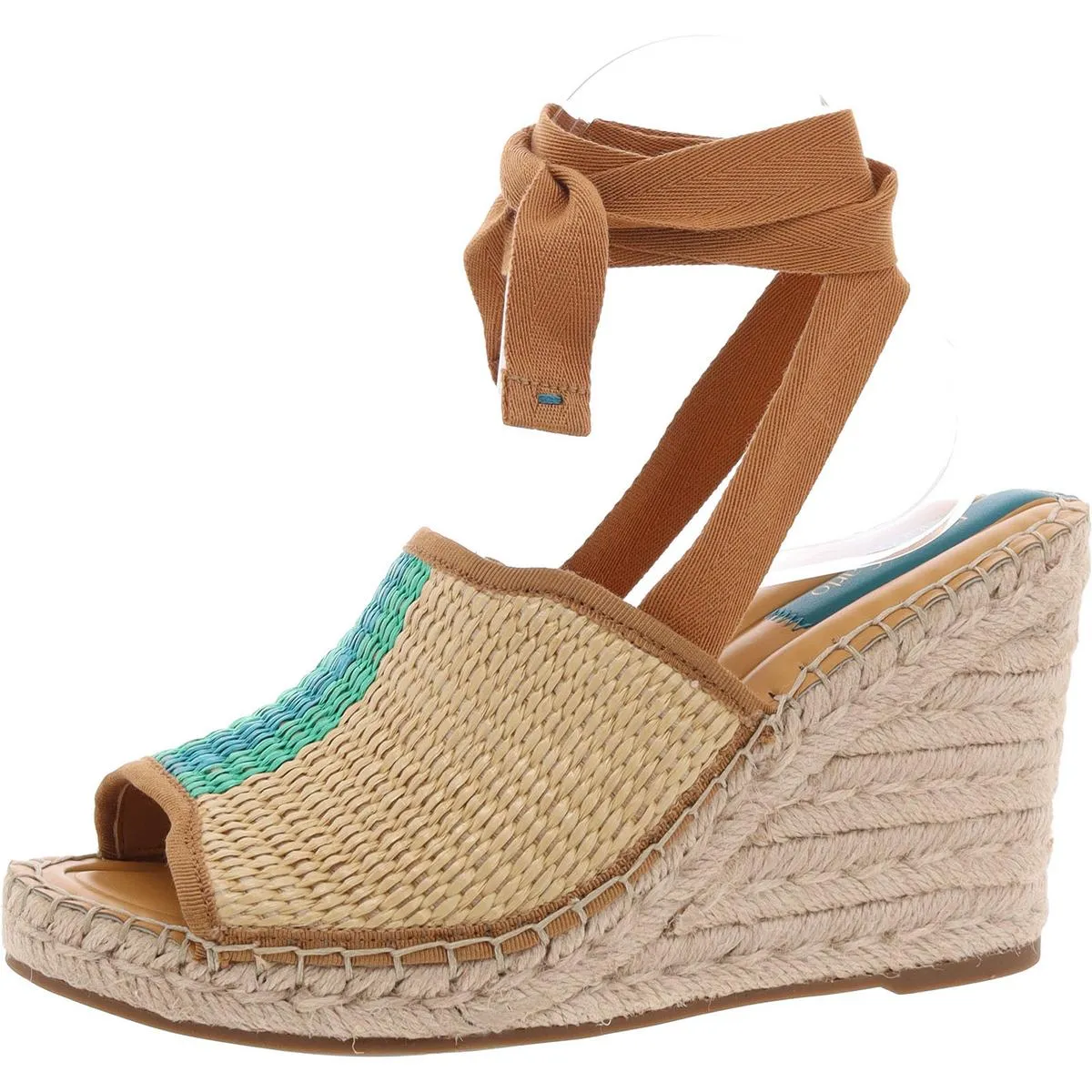 Franco Sarto Womens L Sierra Woven Lace Up Espadrilles