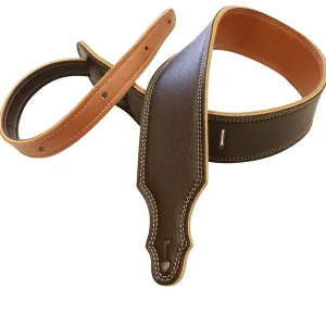 Franklin 2.5 Inch 3-Ply Reversible Glove Leather Strap Chocolate / Gold