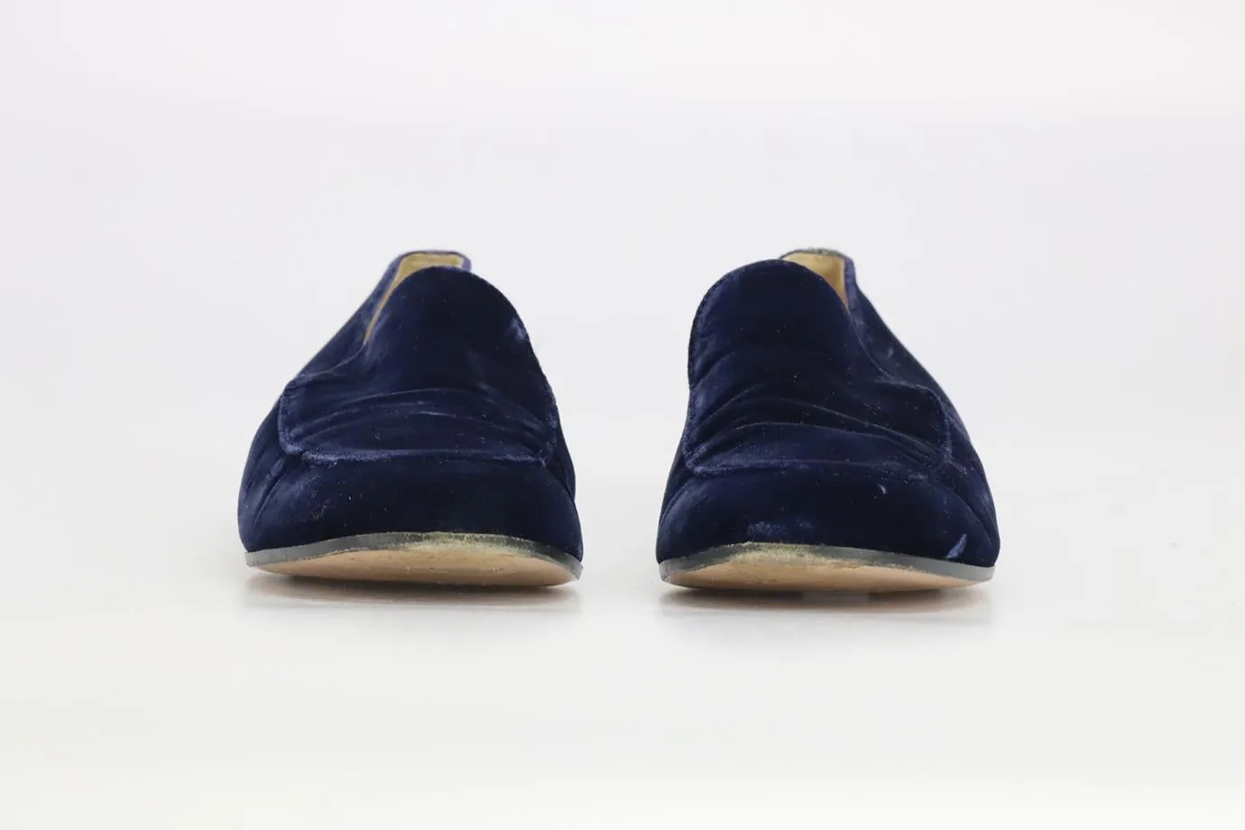 GIANVITO ROSSI VELVET LOAFERS EU 40 UK 7 US 10