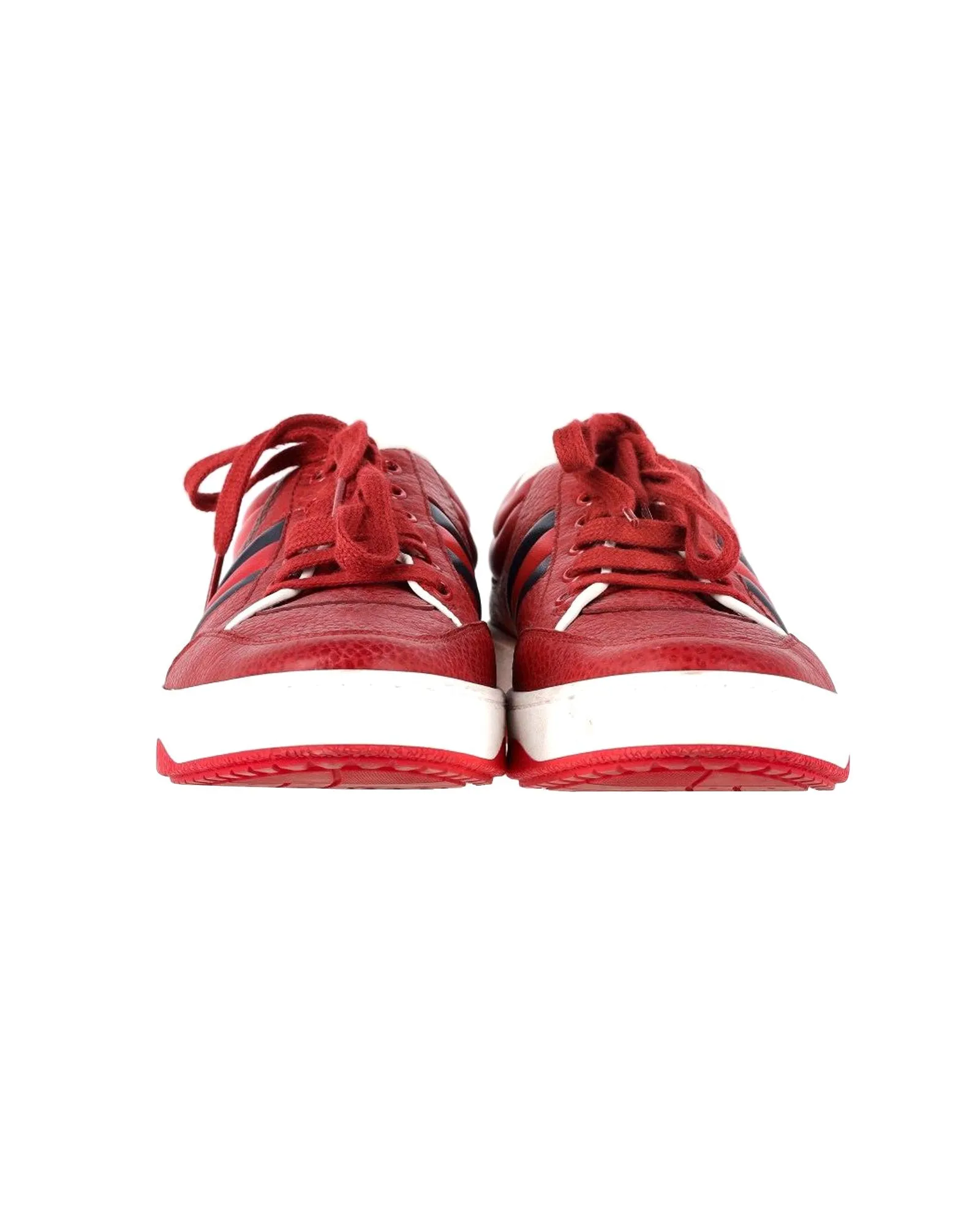 Gucci Ronnie Low-Top Sneakers in Red Leather
