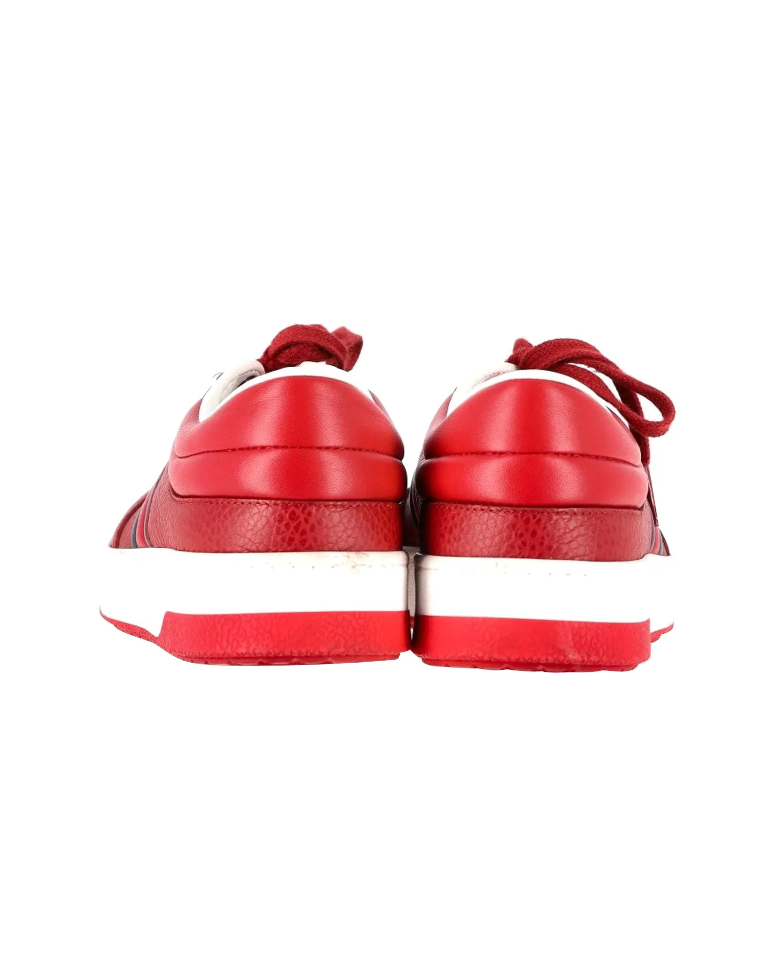 Gucci Ronnie Low-Top Sneakers in Red Leather