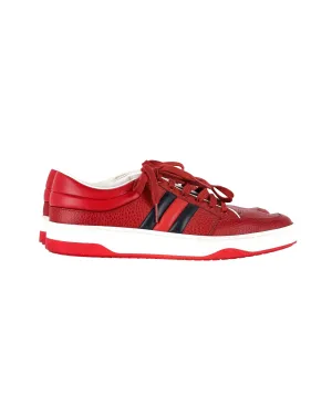 Gucci Ronnie Low-Top Sneakers in Red Leather