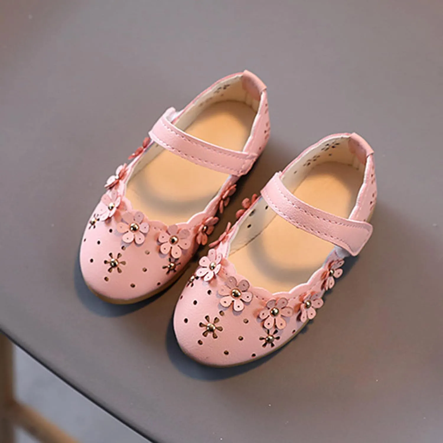 High Tops Girls Girls Princess Shoes Sandal Flower Shoes Hollow Flower Shoes Sandals Soft Sole Princess Shoes Boys