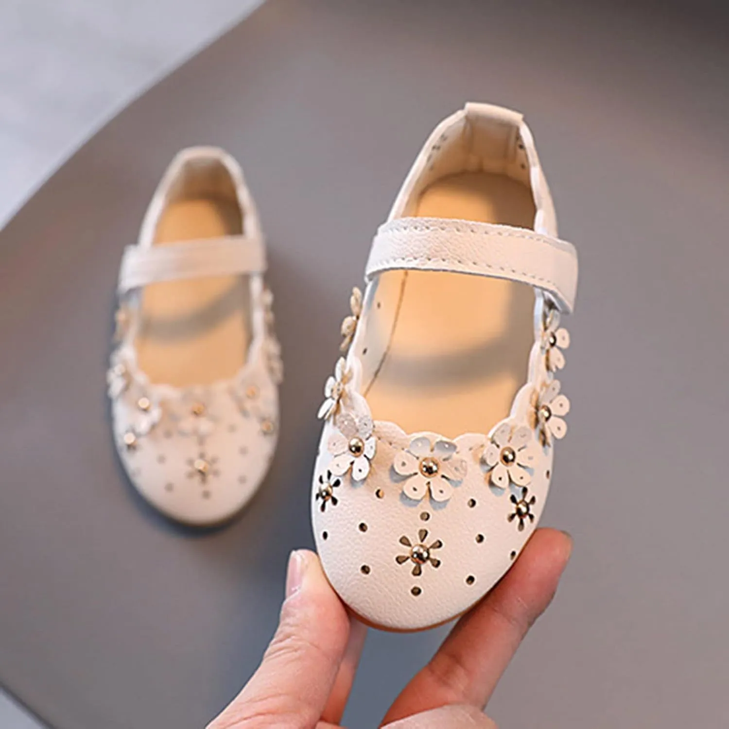 High Tops Girls Girls Princess Shoes Sandal Flower Shoes Hollow Flower Shoes Sandals Soft Sole Princess Shoes Boys