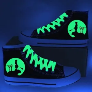 Kingdom Hearts Sora Luminous High Top Canvas Shoes Sports Shoes Gifts