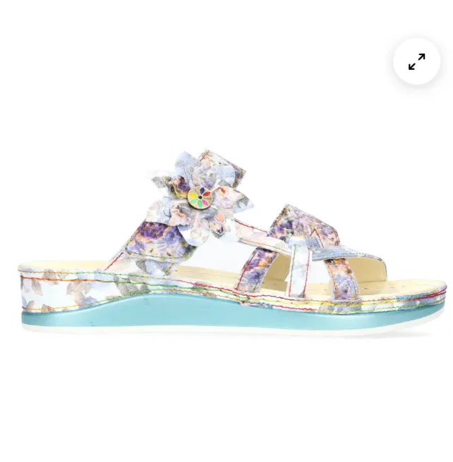 Laura Vita "Brcuelo 059" Leather Sandal in Mauve