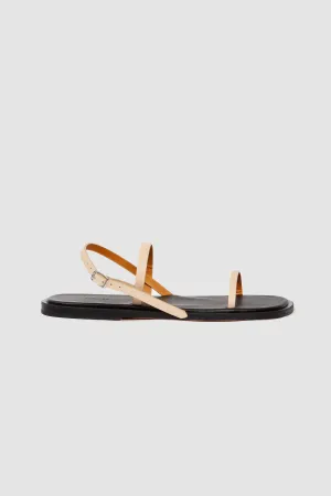 Leather Sandals Beige