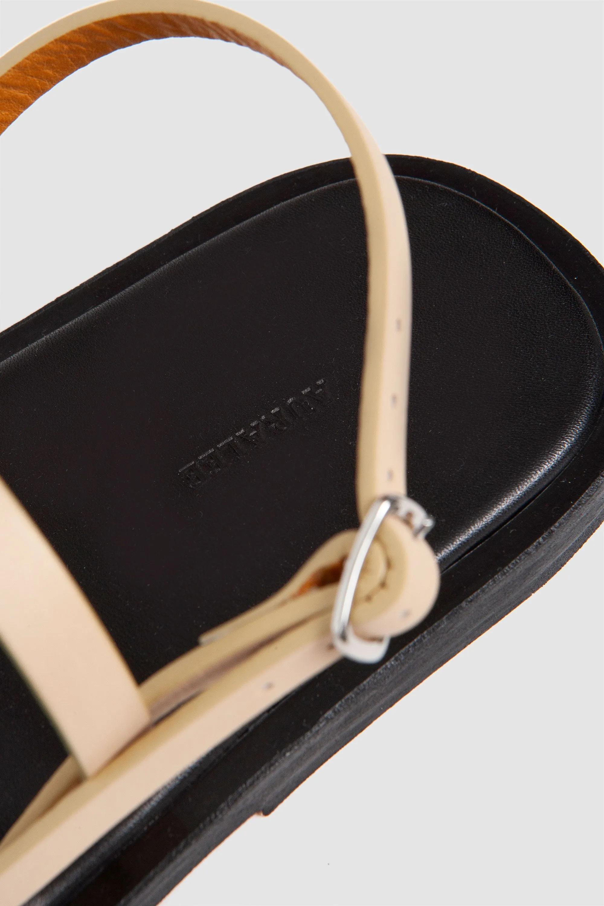 Leather Sandals Beige
