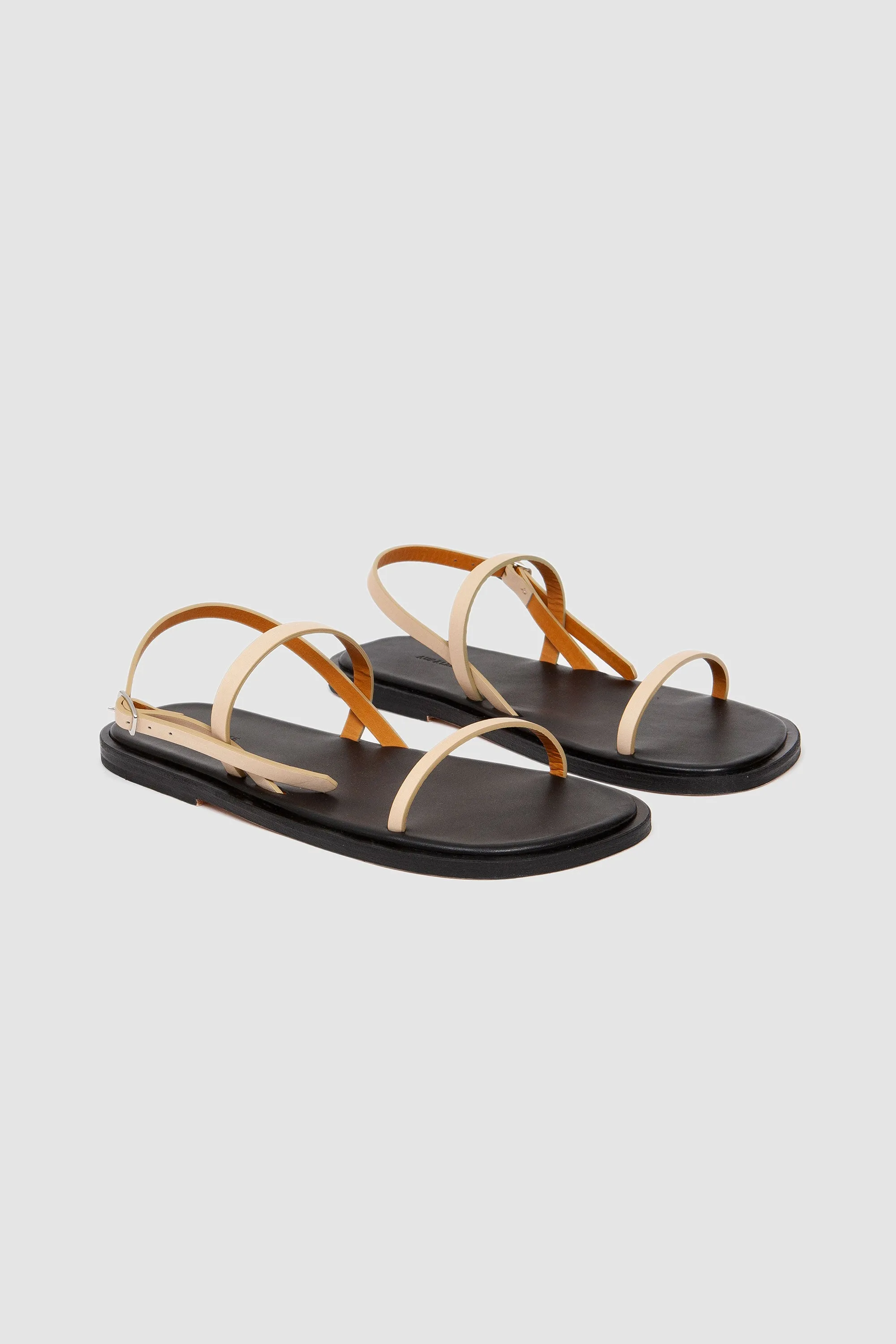 Leather Sandals Beige