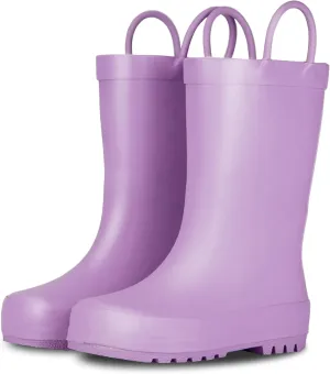 Lone Cone Premium Natural Rubber Rain Boots for Toddlers and Kids with Solid Design