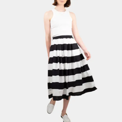 Lucky Bold Stripe Skirt