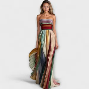 MARIGOLD  Bold & Flowing Strapless Dress