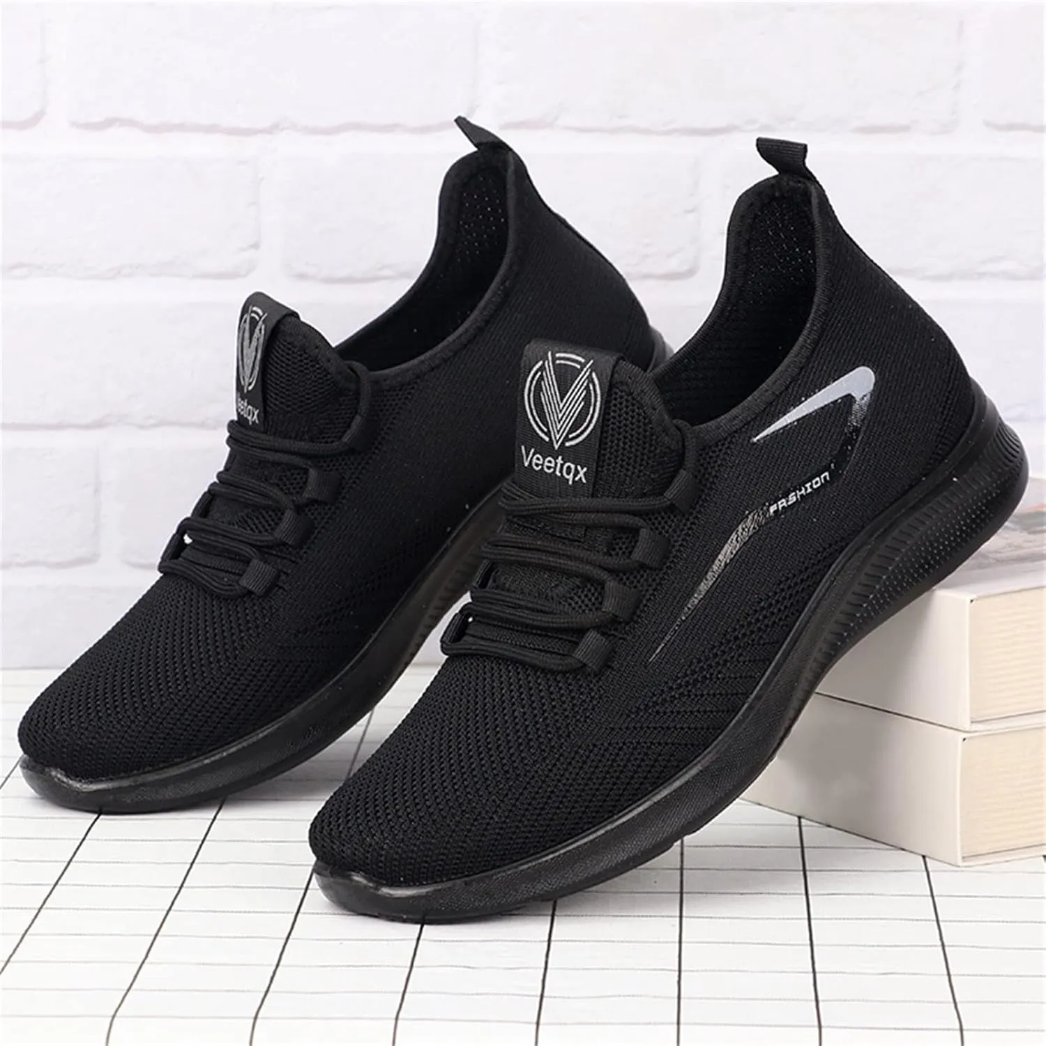 Mens Dress Shoes Casual Oxfords Shoes Knit Lightweight Womens Tennis Shoes Wide Width Casual Tennis Shoes Walking Sneakers Brown Tennis Shoe White Loafers