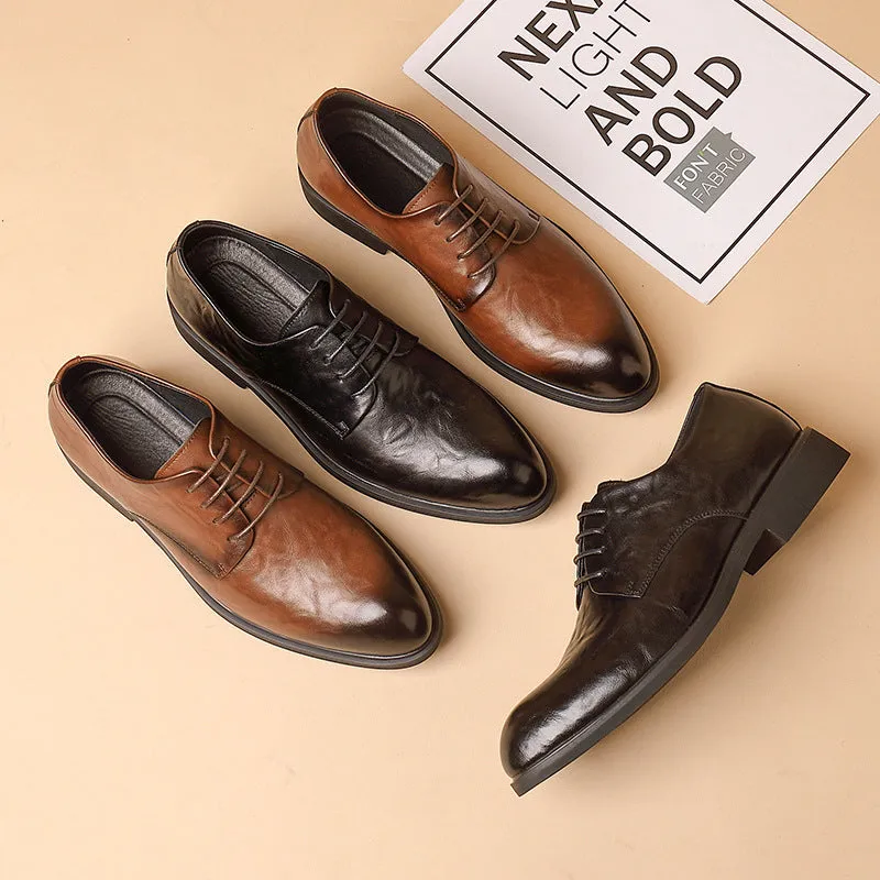 Men's Leather British Style Trendy Casual shoes