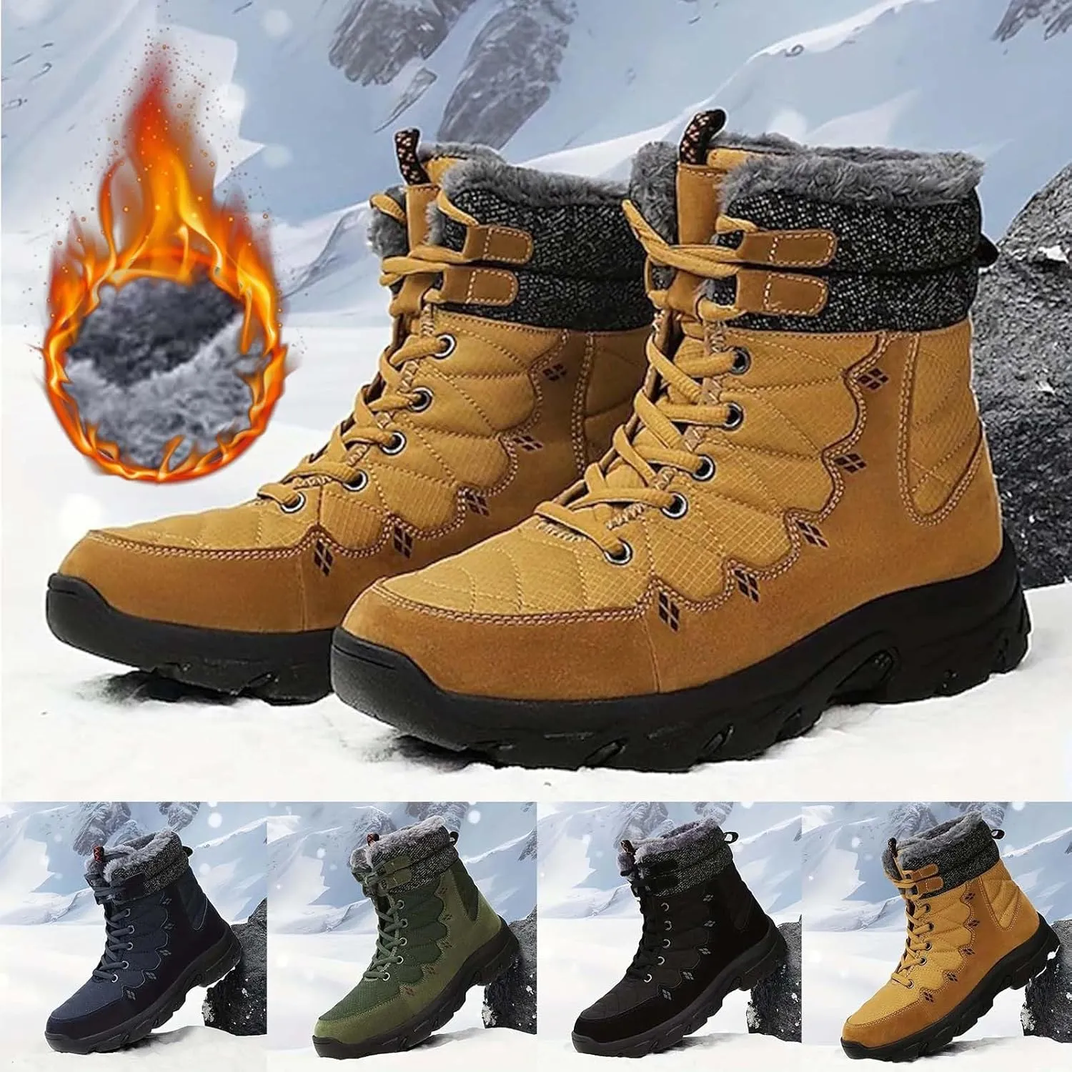 Mens Work Boots Waterproof Hiking Sneakers Ankle Ladies Womens Safety Shoes Business Casual Waterproof Outdoor Shoes Lightweight Hike Grounded Footwear