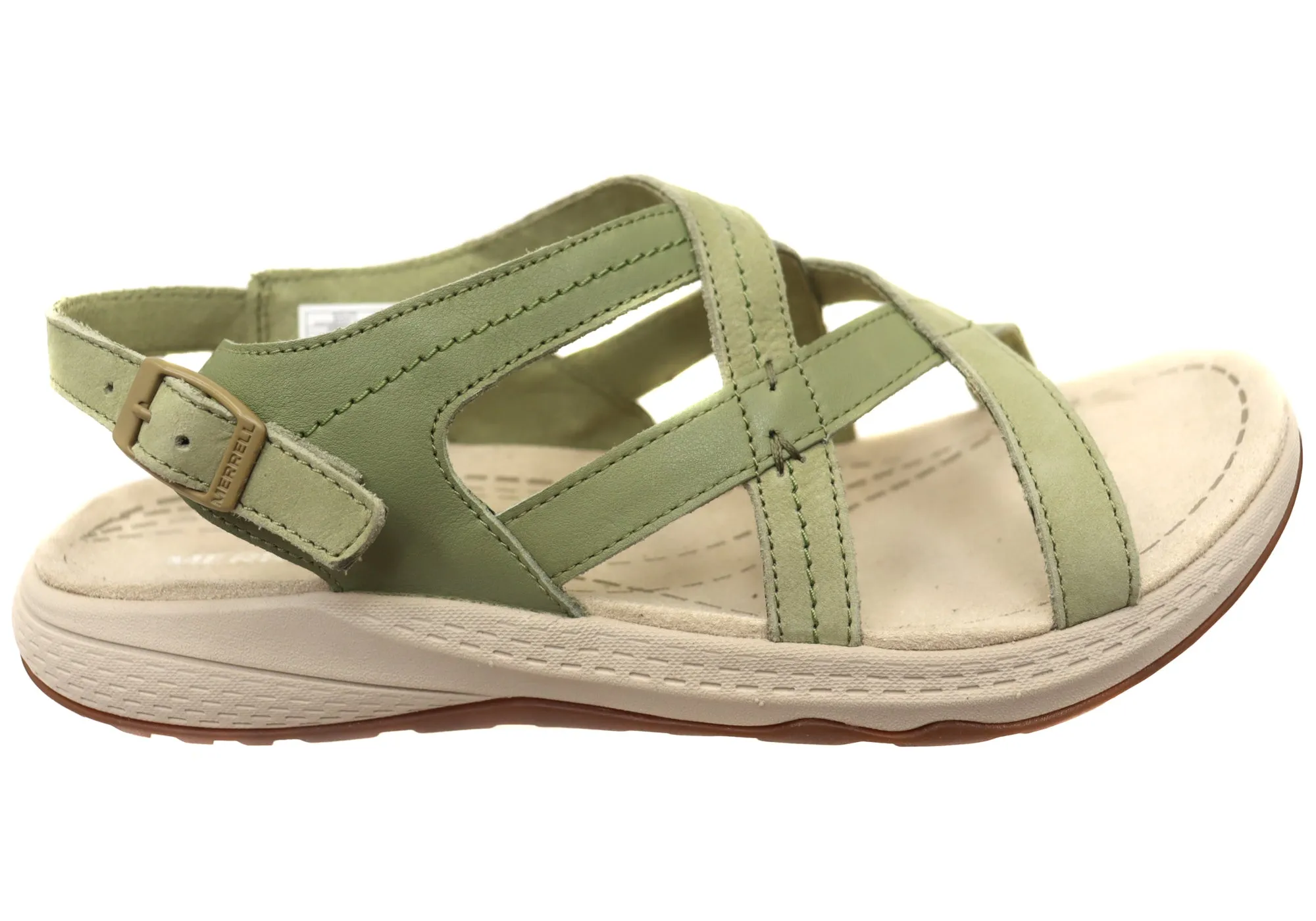 Merrell Momentum Agave Womens Comfortable Leather Sandals