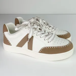 MIA Choosing Style Faux Leather Taupe Sneakers