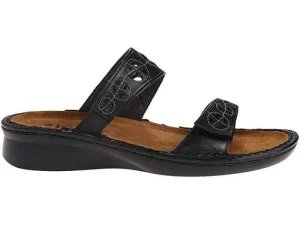 Naot Women's Cornet Sandals- Black Raven/ Glass Silver