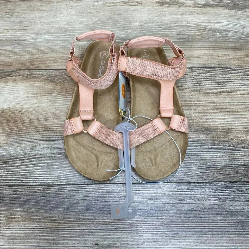 NEW Cat & Jack Val Footbed Sandals sz 2Y