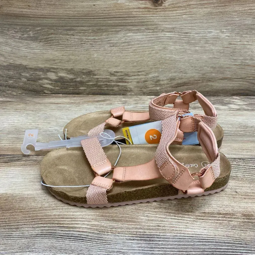 NEW Cat & Jack Val Footbed Sandals sz 2Y