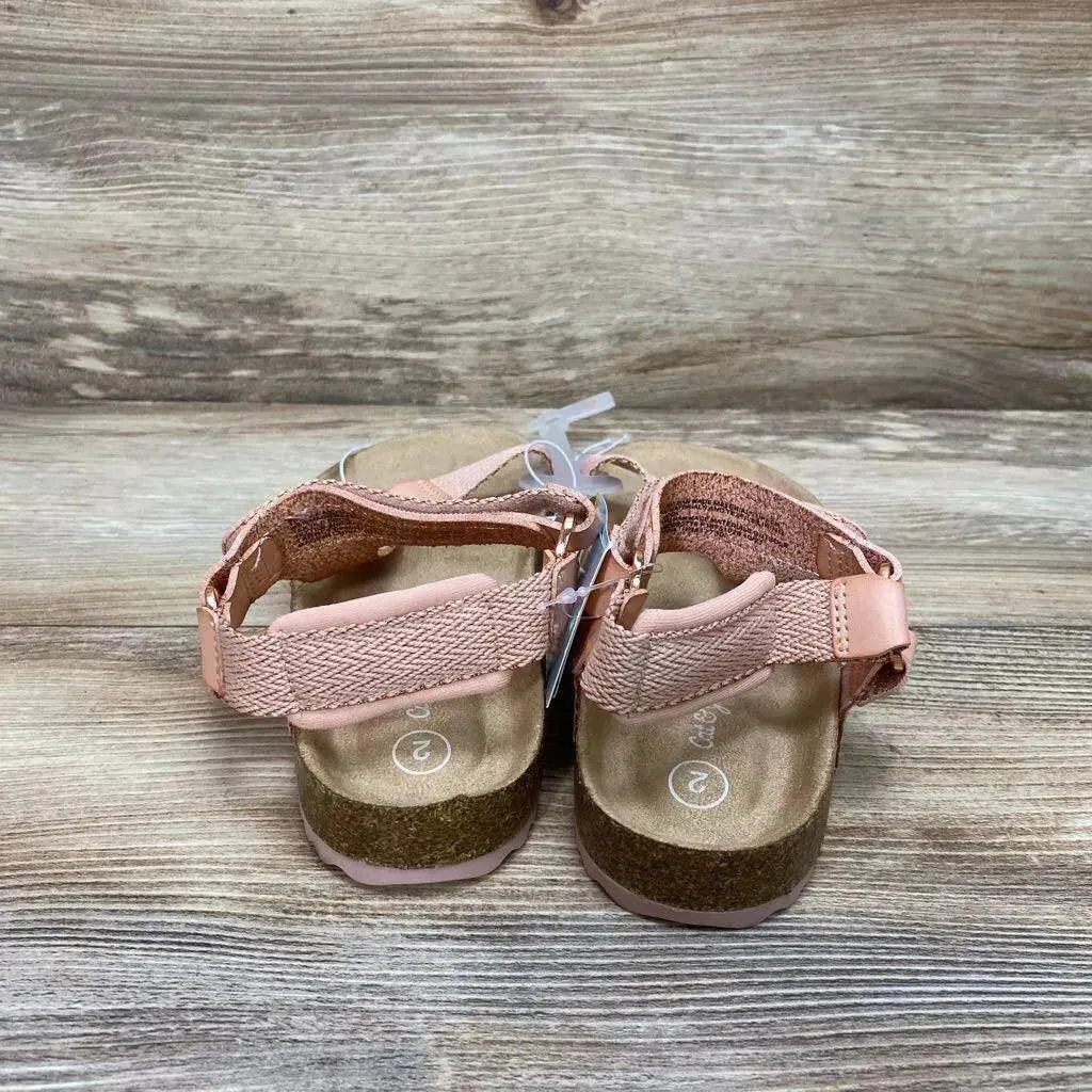 NEW Cat & Jack Val Footbed Sandals sz 2Y