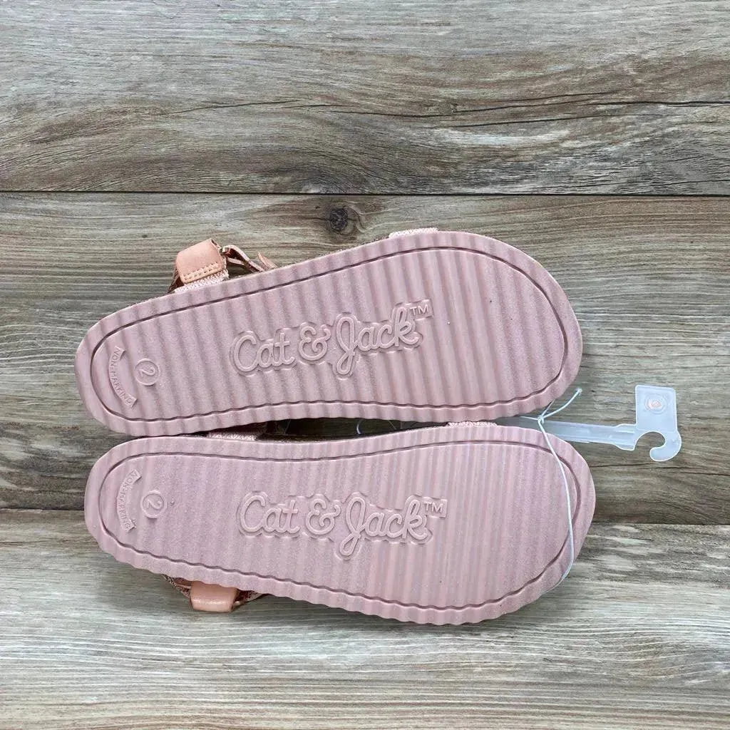 NEW Cat & Jack Val Footbed Sandals sz 2Y