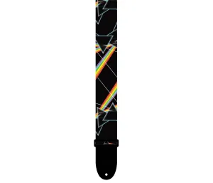OFFICIAL LICENSING PINK FLOYD DARK SIDE OF THE MOON ALL OVER PRISMS GUITAR STRAP