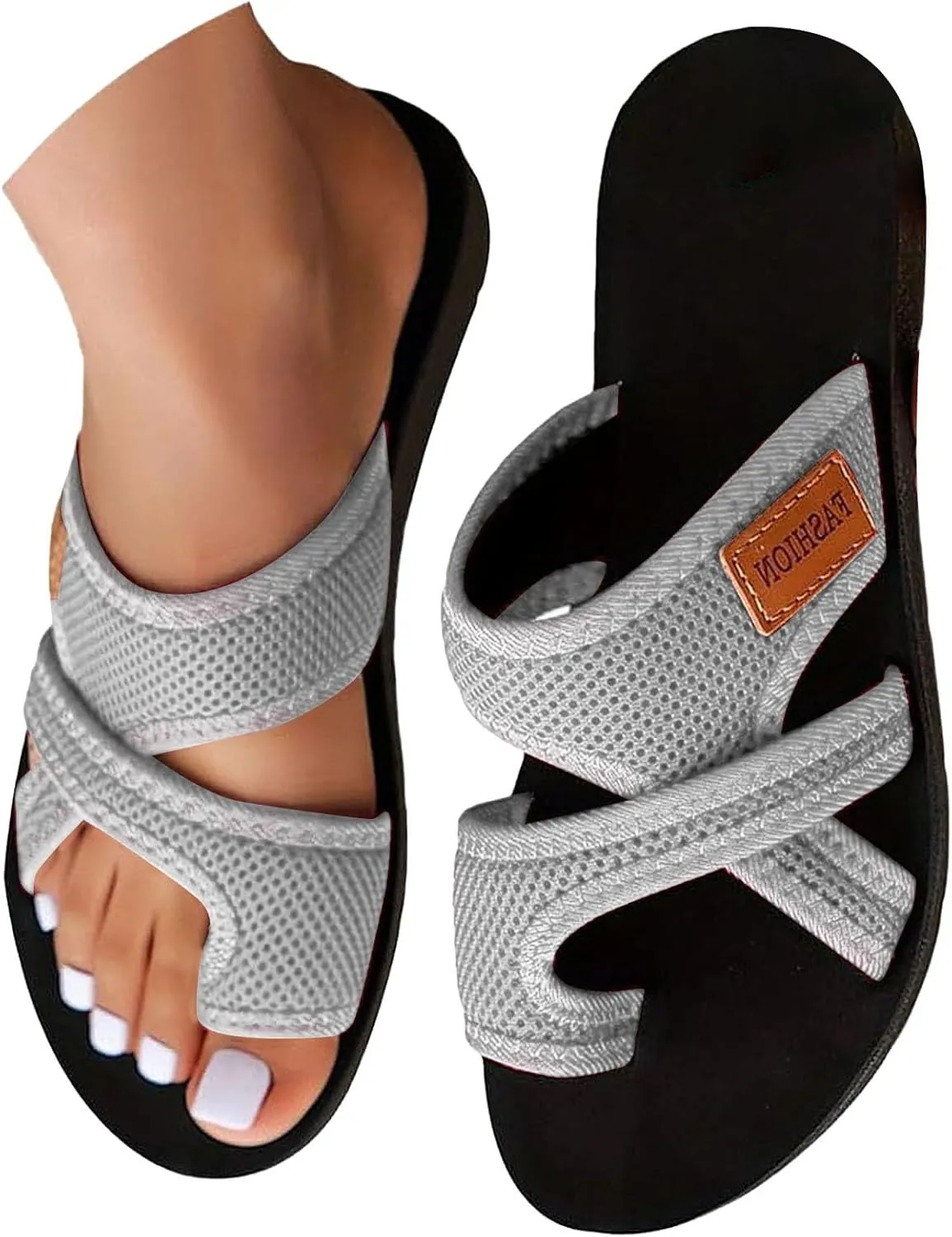 Orthopedic Sandals for Women 2025 Summer Casual Open Toe Beach Vacation Shoes Trendy Comfortable Arch Support Sandal