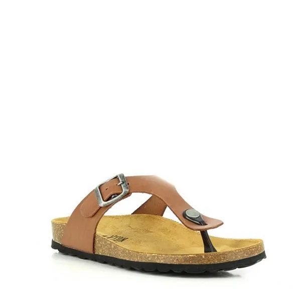 Plakton 101671 Brown Thong Sandals