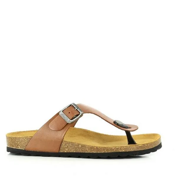 Plakton 101671 Brown Thong Sandals