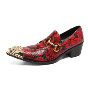 Pointed toe foot inner heightening heel men's shoes bright leather trendy shoes business casual leather shoes British Korean version trendy red shoes