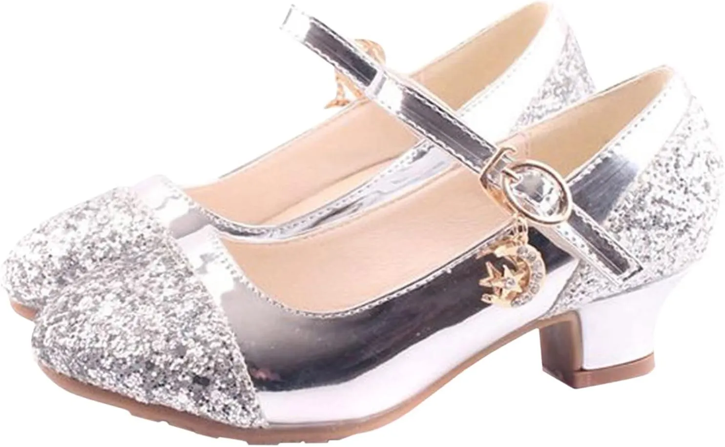 Princess Sandals Shoes for Toddler Girls Children Shoes High Heels Girls Single Shoes Dress Shoes Little Kid Shoes