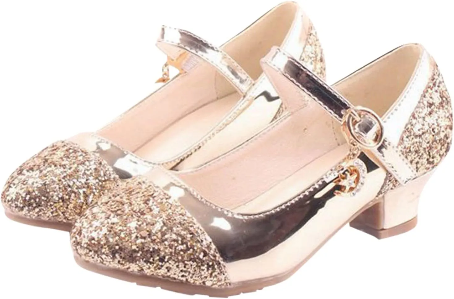 Princess Sandals Shoes for Toddler Girls Children Shoes High Heels Girls Single Shoes Dress Shoes Little Kid Shoes