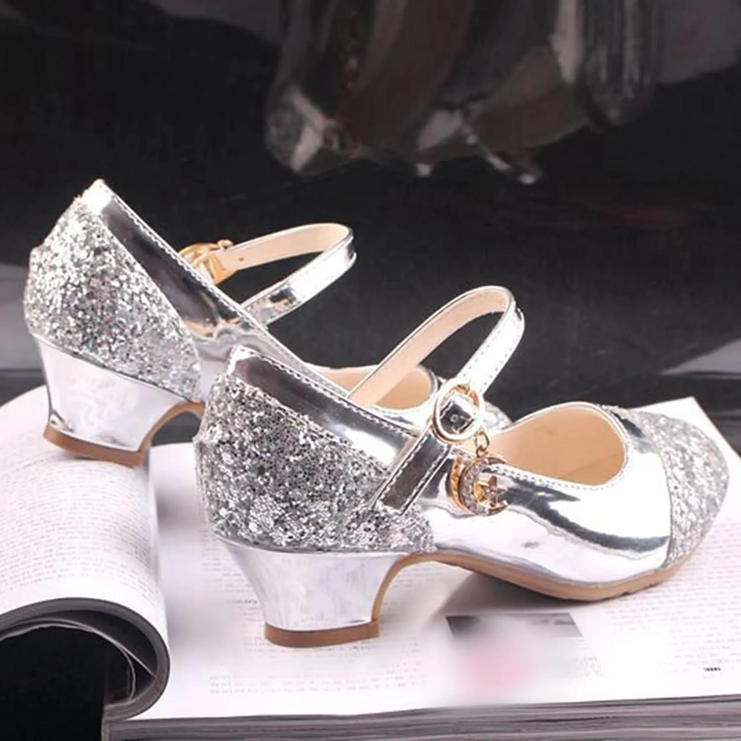 Princess Sandals Shoes for Toddler Girls Children Shoes High Heels Girls Single Shoes Dress Shoes Little Kid Shoes