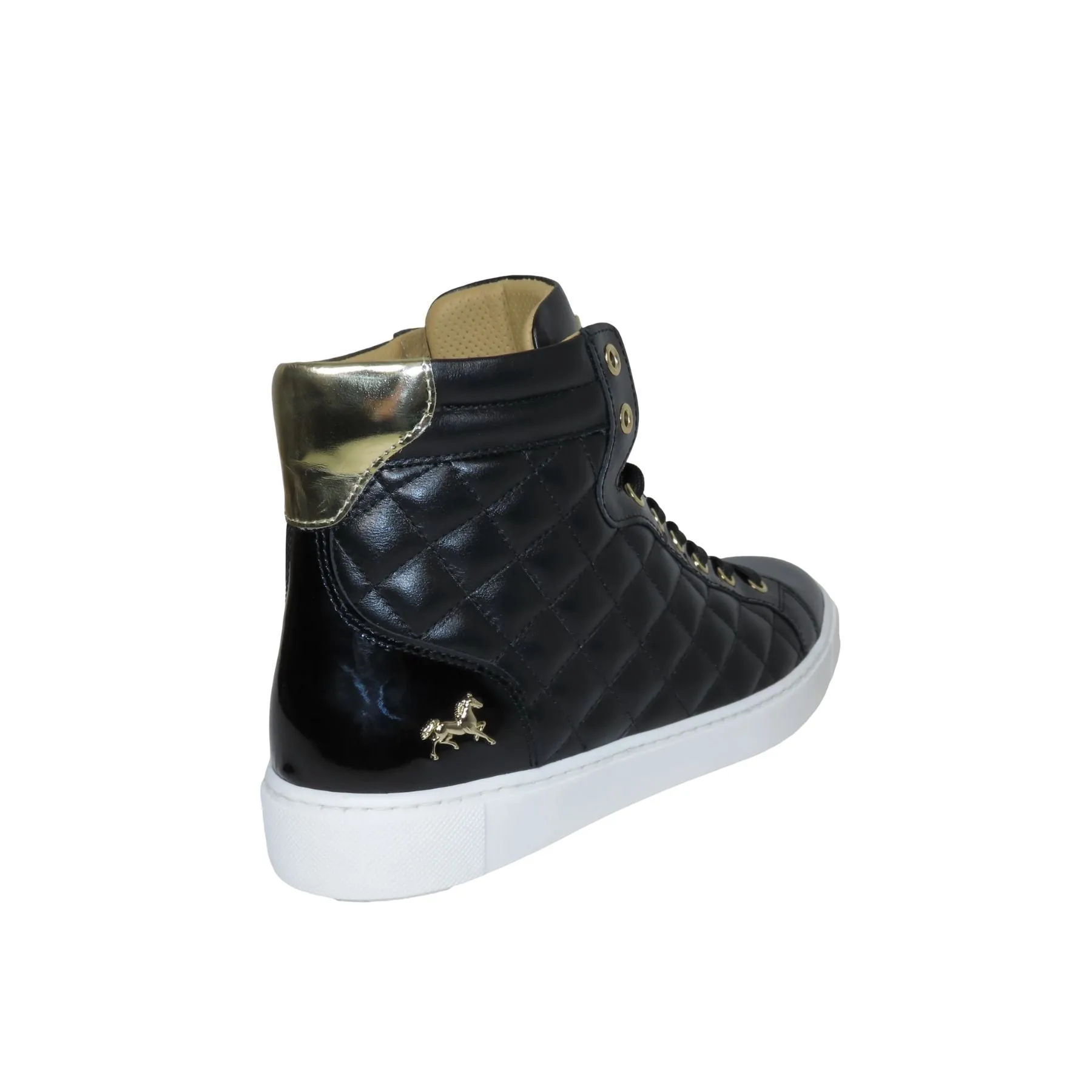 Quilted Leather High Tops