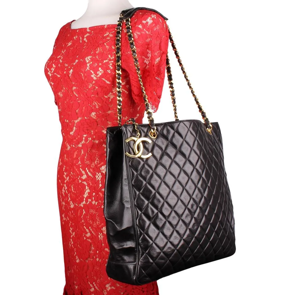 Quilted Leather Timeless Shopping Tote (Authentic Pre-owned)