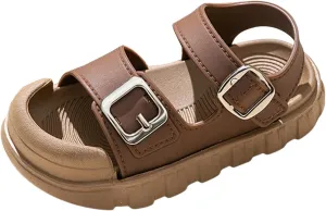Sandals for Toddler Boys Girls Comfortable Slides Adjustable Strap Non Slip Sandals Casual Beach Slippers for Indoor Outdoor