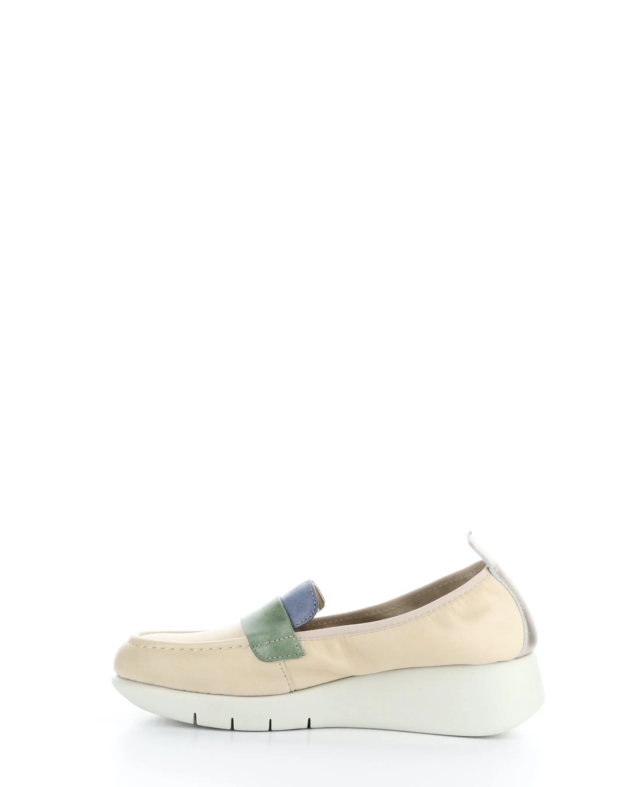 SCREEN MIXED BONE Round Toe Shoes