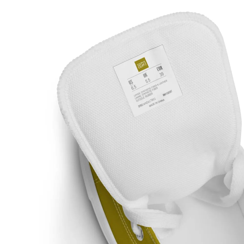 Sixty Eight 93 Logo White Brown Men's High Top Shoes