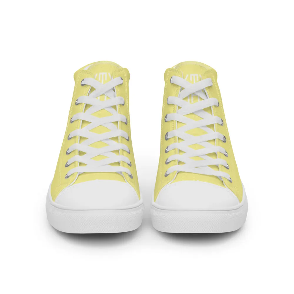 Sixty Eight 93 Logo White Gold Women's High Top Shoes