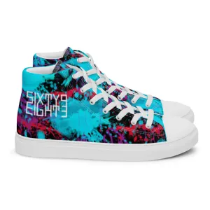 Sixty Eight 93 Logo White Splatter #1.2 Women's High Top Shoes