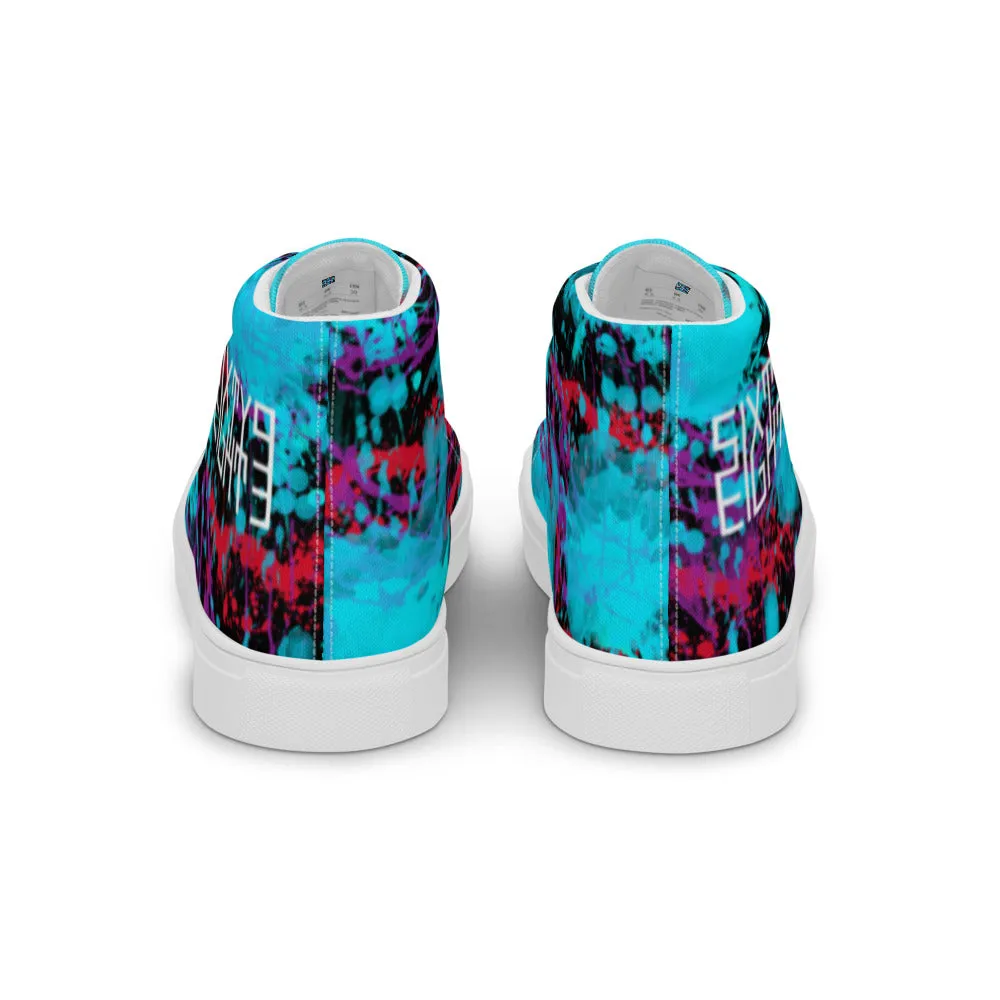Sixty Eight 93 Logo White Splatter #1.2 Women's High Top Shoes